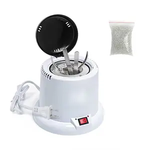 Nail Tool Sterilizer Machine,High Temperature Sterilizer Nail Tool Cleaning Pot for Nail Art Salon,Hair Cutting Scissors Cleaning Equipment (White with Glass Bead) Waterproof HD Smartwatch Men