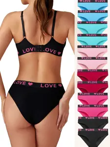 12-pack, solid color fashion sports underwear, comfortable and breathable, moisture-wicking, suitable for casual sports home wear Seamless Garments Everyday