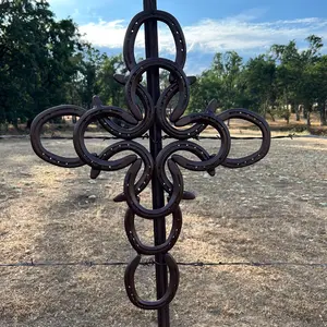 Horseshoe Single Colored Cross