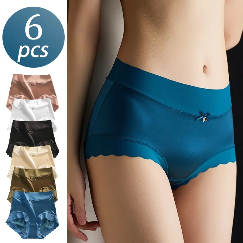Women’s seamless invisible solid-color panties for everyday wear—soft, elegant, comfortable, breathable, close-fitting underwear series; spring flagship item; women’s lingerie/panties; suitable for graduation gowns; bridal gown panties.