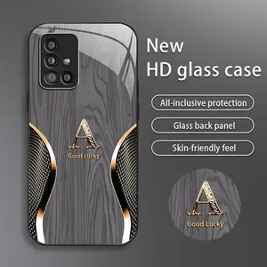 Suitable for [Galaxy A51 5g] Brand new premium phone case, drop-proof and fingerprint-resistant，sophisticated and minimalist design, with 26 English letters to choose from YM99