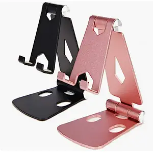 Adjustable Mobile Smartphone Stand - Heavy-Duty Aluminium Alloy Construction, Ergonomic Tilt-Swivel Adjustment, Universal Compatibility with iPhone, iPad, Android Phones - Skateboarding, Outdoor Leisure Desktop Mount Accessory