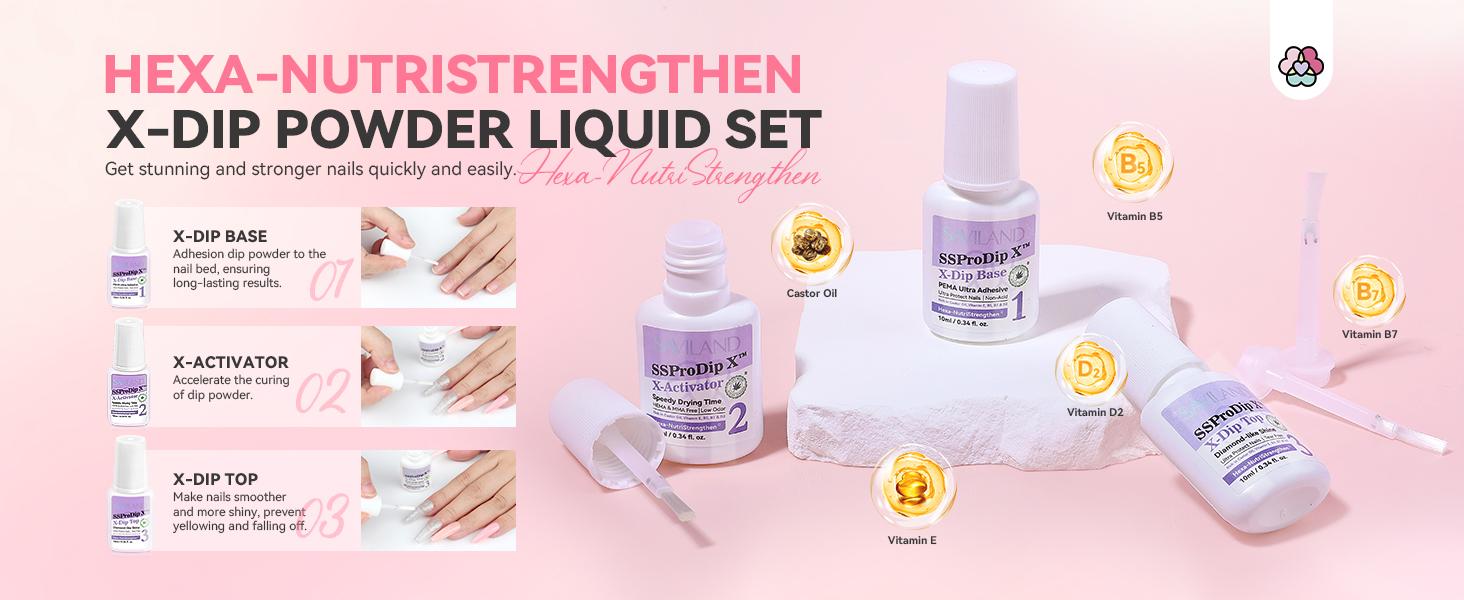 SAVILAND Dip Powder Nail Kit with Drill: 6 Color French Nail Art Perfect Beginners Set Features Pink Nude Glitter Clear Powder DIY Home Manicures SAVILAND Dip Powder Nail Kit with Drill: 6 Color French Nail Art Perfect Beginners Set Features Pink Nude Glitter Clear Powder DIY Home Manicures
