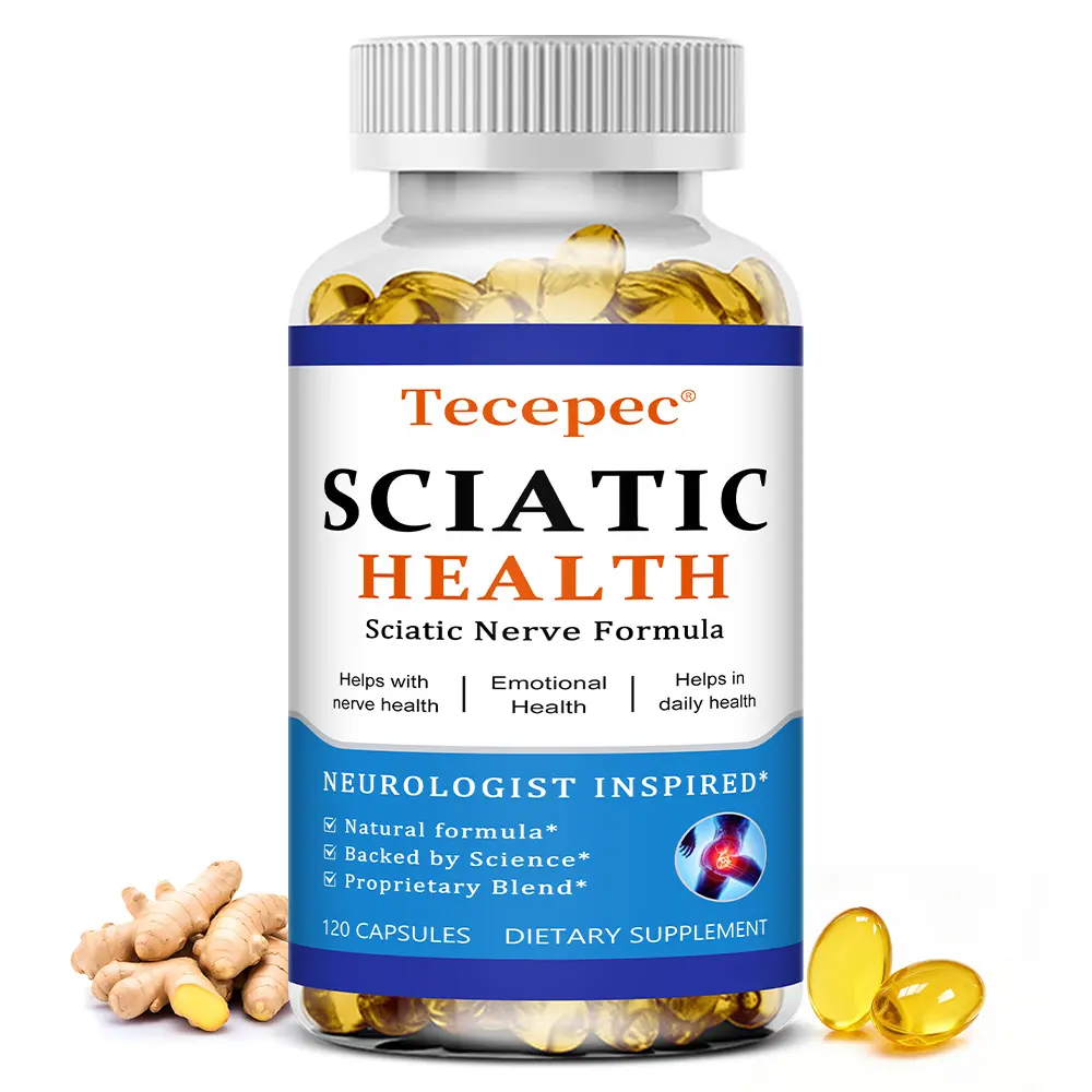 Tecepec Sciatic Health Supplement,Supports Sciatic Nerve Health,120 Capsules
