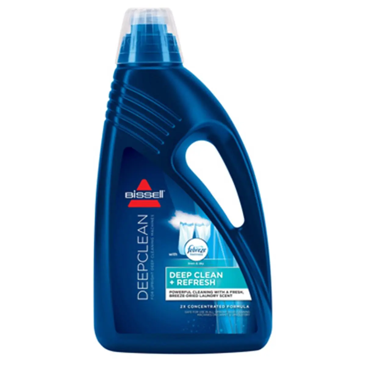 BISSELL 2276 Scented Fresh Liquid Carpet Cleaner Solution - Febreze Linen & Sky Scent, 60oz Large Volume Powerful Formula, Home Supplies for Household Deep Cleaning, Odor Removal