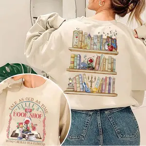Vintage Princess Reads Book Shirt, Tale As Old As Time Sweatshirt, Beauty Belle Shirt, Belle's Library Shirt, Gifts for Book Lover