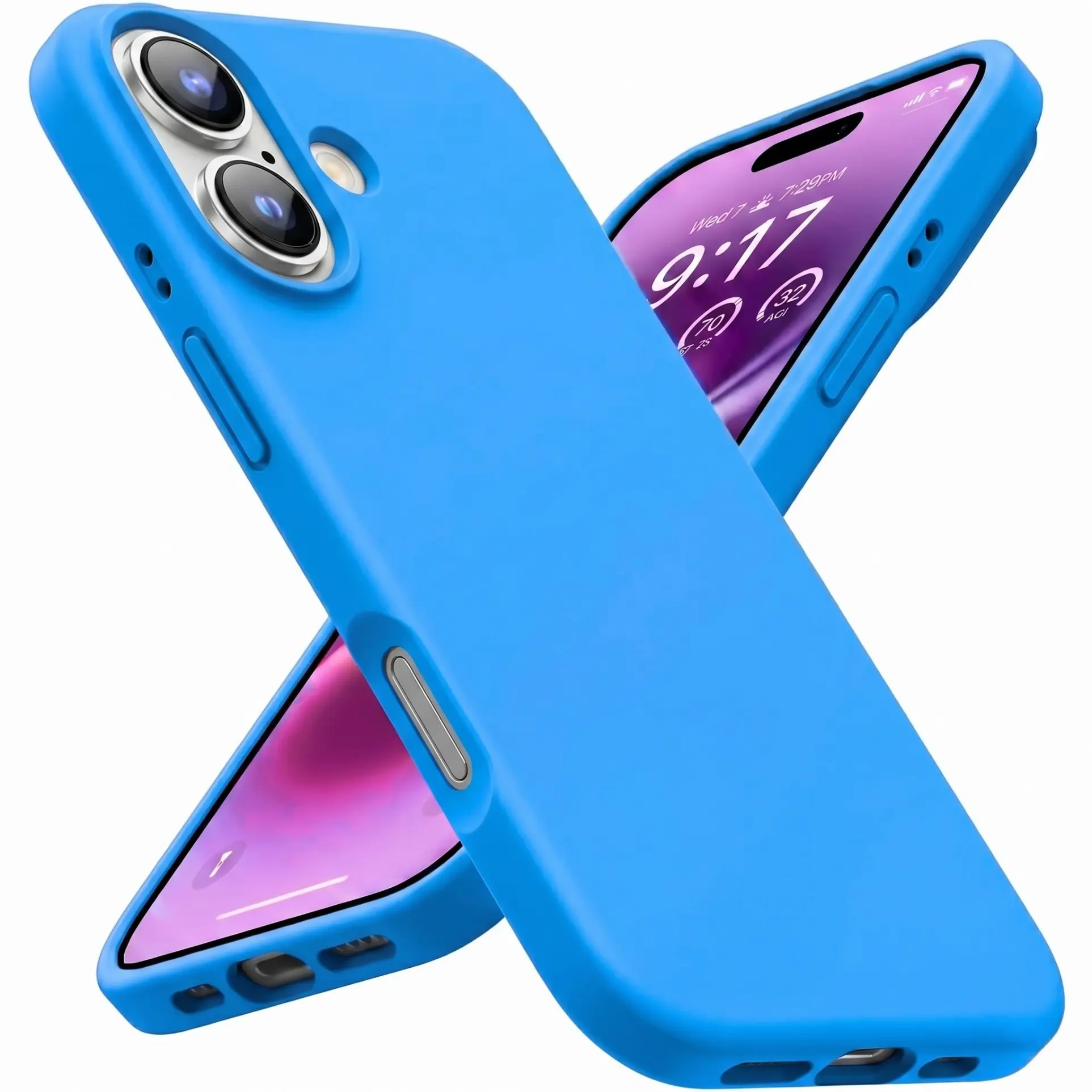 Entronix Liquid Silicone TPU Phone Case for iPhone 16 Series - Wireless Compatible, Shockproof, Slim, Dustproof, Fingerprint-Resistant Protector with Comfortable Grip (Casing, Smartphone Accessories Covers)