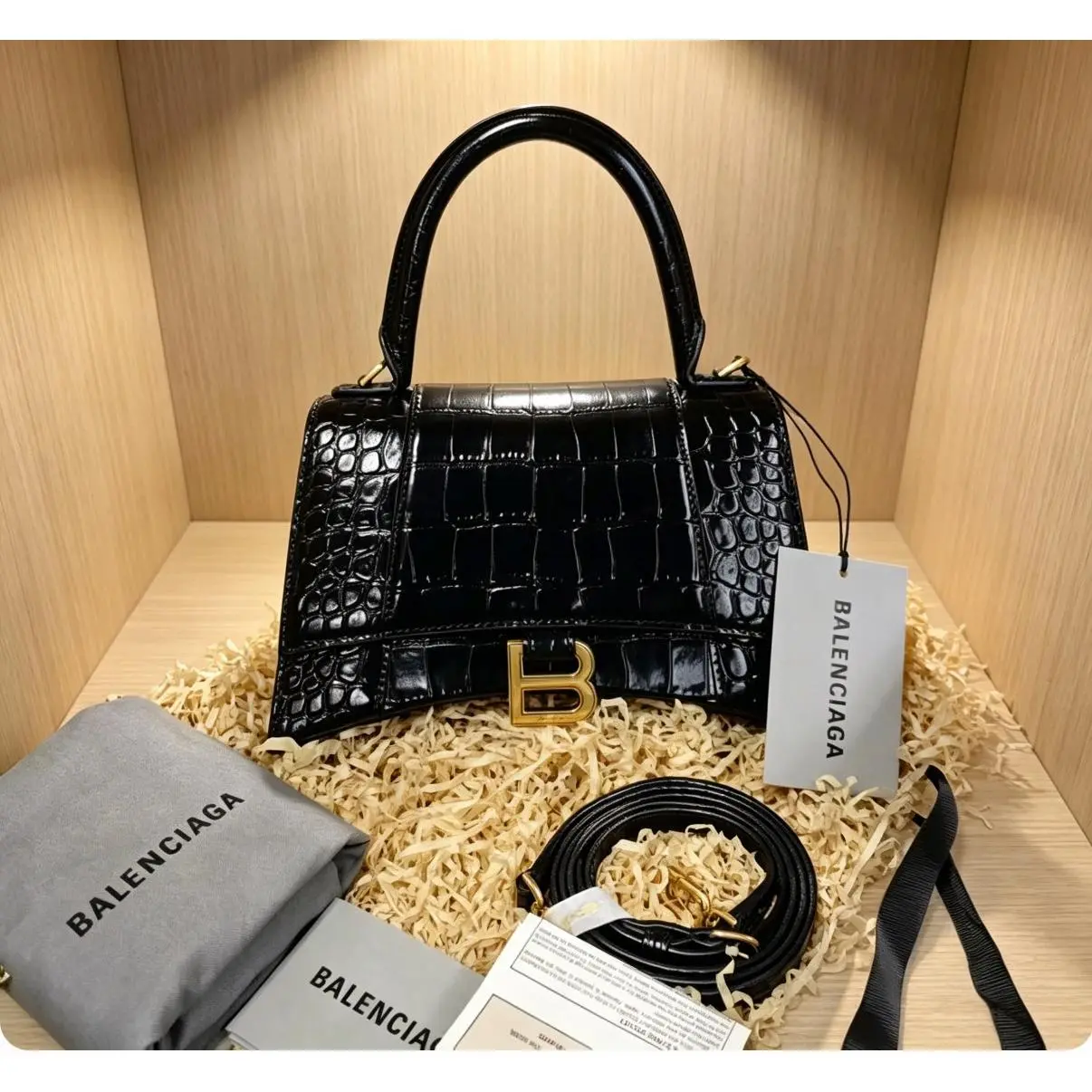 Pre-owned Balenciga Balenciaga Leather Shoulder Bag D0519517314