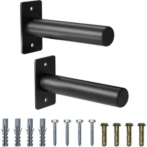 Wall Mounted Weight Plate Holder Weight Rack Storage for 2" Olympic Weight Plate, Max 330 lb Capacity Black Powder Coated for Garage Home Gym Strength Training