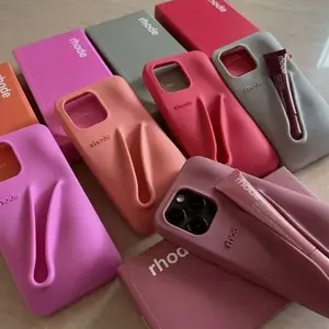 Luxury Hailey RHODE With Lipstick Glaze Balm iPhone 17 16 15 14 13 12 11 Pro Max Case Soft Silicone Shockproof Back Cover With Box