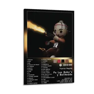 Pa Las Baby's Y Belikeada-Fuerza Regida Canvas Painting Oil Painting Wall Art Canvas Poster Decorative Painting Corridor Decoration Home Wooden Wall Art Illustrations