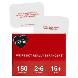 We're Not Really Strangers Core Game - 150 Conversation Questions & Wildcards for Meaningful Connections 2-6 Players Ages 15+ We're Not Really Strangers Core Game - 150 Conversation Questions & Wildcards for Meaningful Connections 2-6 Players Ages 15+