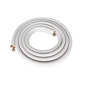 Mini Split Heat Pump System Water Pipe Installation Kit, Copper Pipes Compatible, Fits 1/4"-1/2" Diameter, 16 ft Length,summervibes