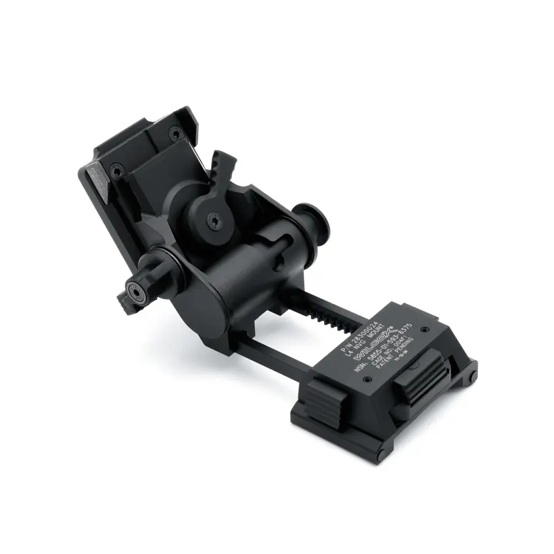 L4G24 NVG Mount for Night Vision Goggles, Adjustable Aluminum Helmet Mount with Flip-Up & Auto Shutoff, Dovetail Adapter for PVS14 Outdoor Use