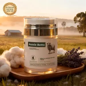 Aussie Betta High-Performance Luxury Cream | Miracle Lanolin Peptide Cream – Luxury Anti-Aging Moisturizer with Shea Butter, Multi-Peptide Complex & Retinol | Deep Hydration, Firming & Glow & Repair | Premium Press-Pump Design| Gift Christmas Skincare