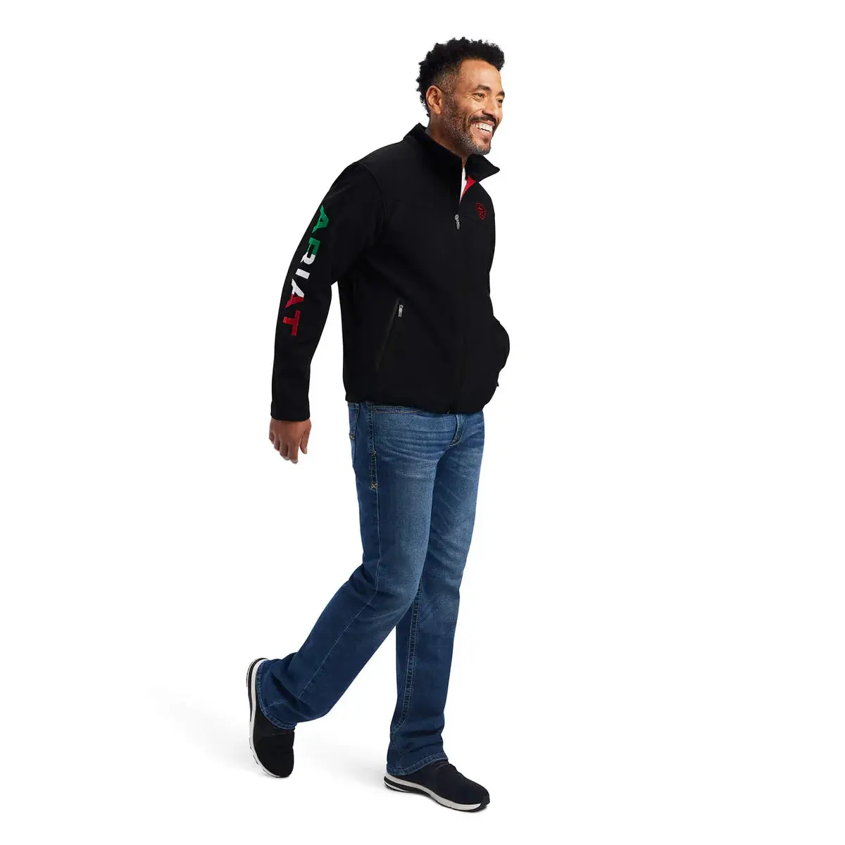ARIAT JACKET NEW TEAM SOFTSHELL BRAND MEX BLACK - 10043055
