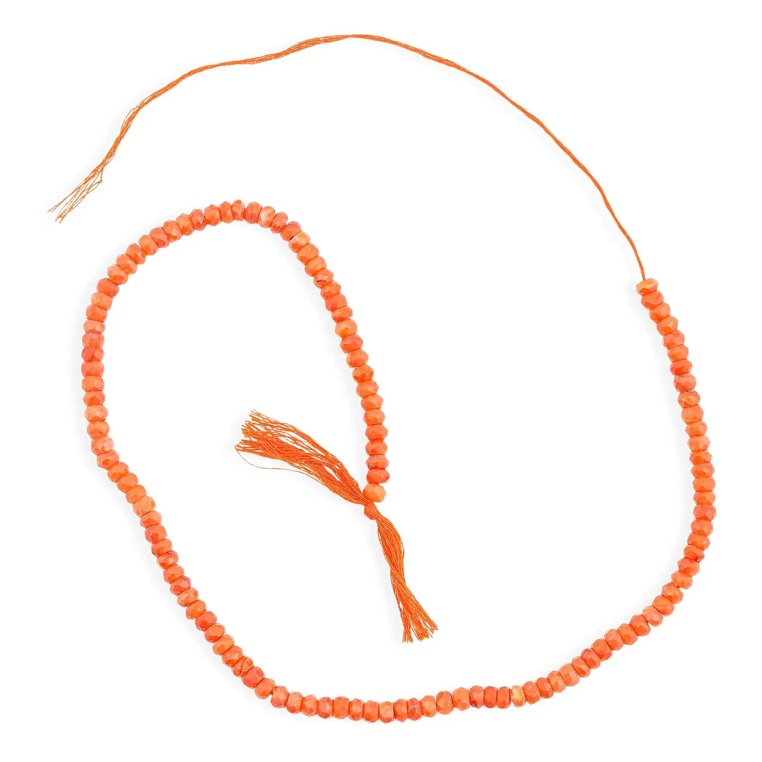 5mm Ball Carnelian Beaded Necklace (16 Inches) 85.20 ctw