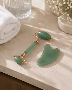 The AfterHours Sculpting Set | Gua Sha + Jade Roller Manual Massager
