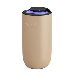 The AirScent Mini Waterless Diffuser for for Homes, Offices, Spas and Hotels - Gold Finish - Fragrance Oil Aromatherapy Diffuser for Aesthetic Scenting -15 mL Capacity - Night Light Feature