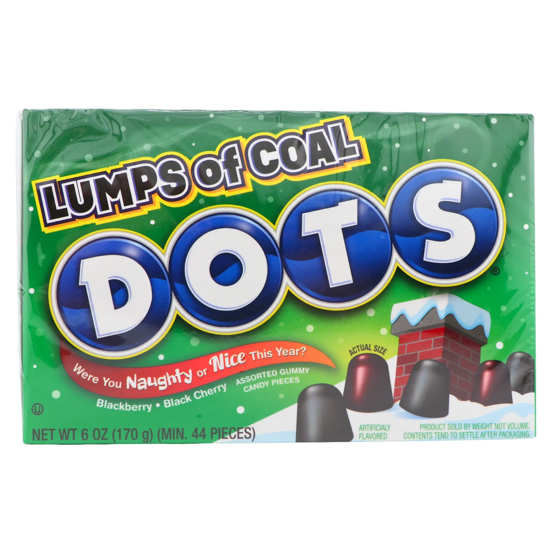 Dots Lumps of Coal | Blackberry & Black Cherry Gumdrops
