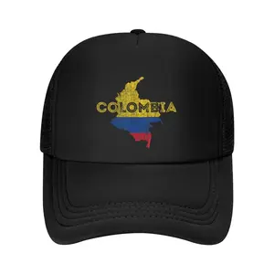 Colombian Map and Flag Souvenir - Distressed Colombia Baseball Cap