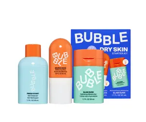 Bubble Skincare 3-Step Hydrating Routine Bundle – Unisex Set for Normal to Dry Skin (3-Piece Collection)