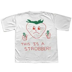 This is Strobbery Funny T-shirt, Retro Strawberry Shirt, Vintage Graphic Tee, Ironic Food Tees , Weird Shirts, Comfort Colors, Unisex Cotton