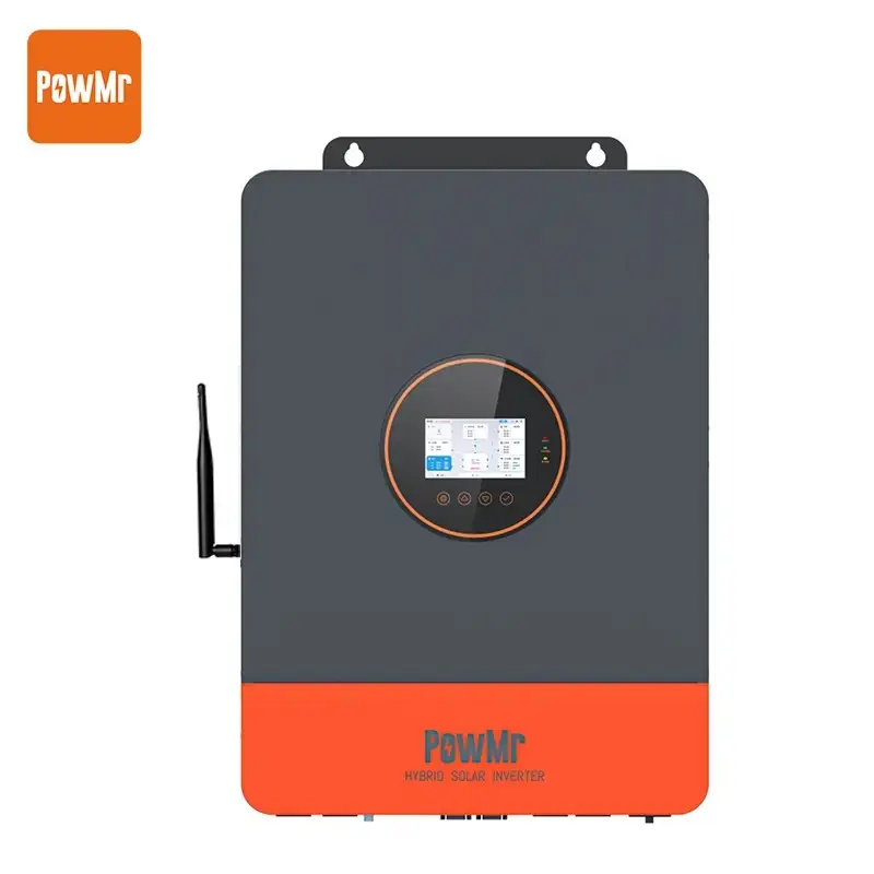 PowMr 10KW Split Phase 48V to 120/240V AC 10000W Solar Inverter, UL1741 10KW Pure Sine Wave Hybrid Inverter with 200Amp MPPT Charge Controller, for 48V Lead Acid, Lithium Battery, User-Define【Parallel】