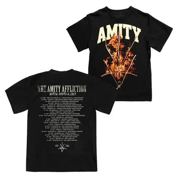 The Amity Affliction Vintage Shirt Heavy Music Graphic Tee