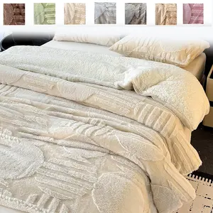 1pc Circle Texture Blanket, Fall Winter Essential, Soft Warm Blanket, Double Layer Thickened, Temperature Lock Warm, Multiple Colors