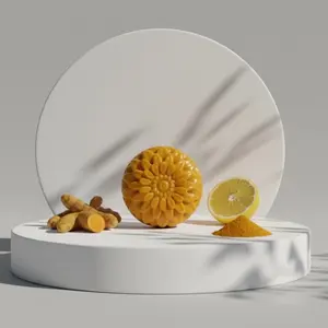 Turmeric and Lemon Soap, Antibacterial Oil-Control Cleanser for Body Care