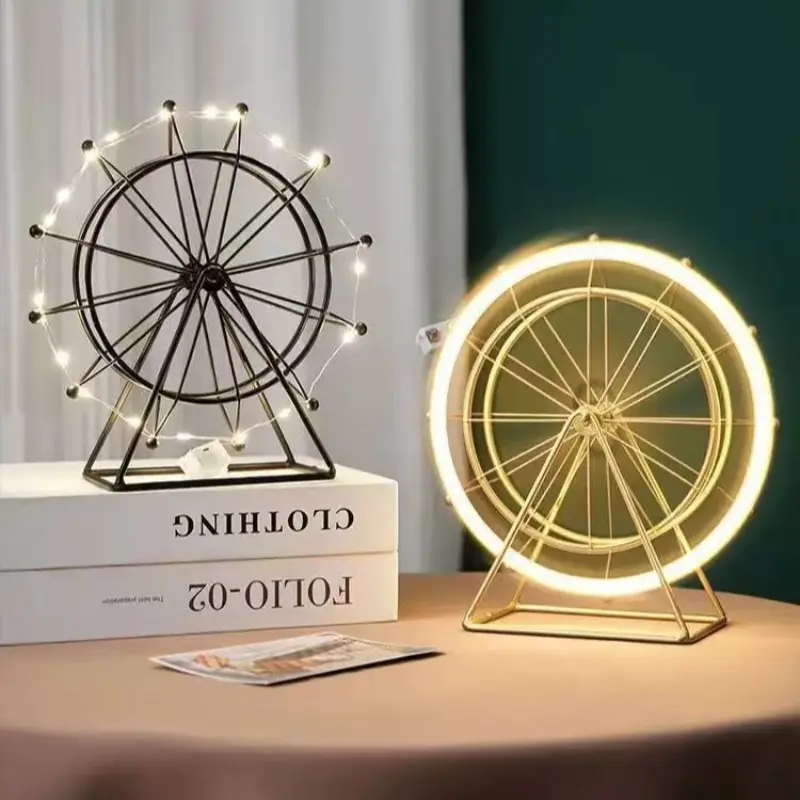 Creative Ferris Wheel Decorative Figurine, Desktop Office Living Room Dorm TV Cabinet Ornament, Small Tabletop Decoration