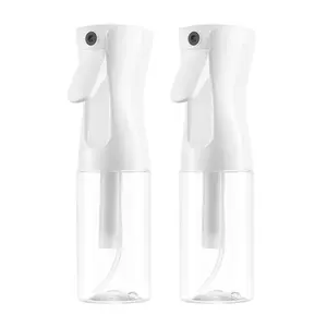 2 PC Water Spray Bottle Handheld Sprayer Bottle Setting Spray Premium Ultra Fine Continuous Mist Sprayer for Hairstyling Cleaning Food Grade Material Olive Sprayer