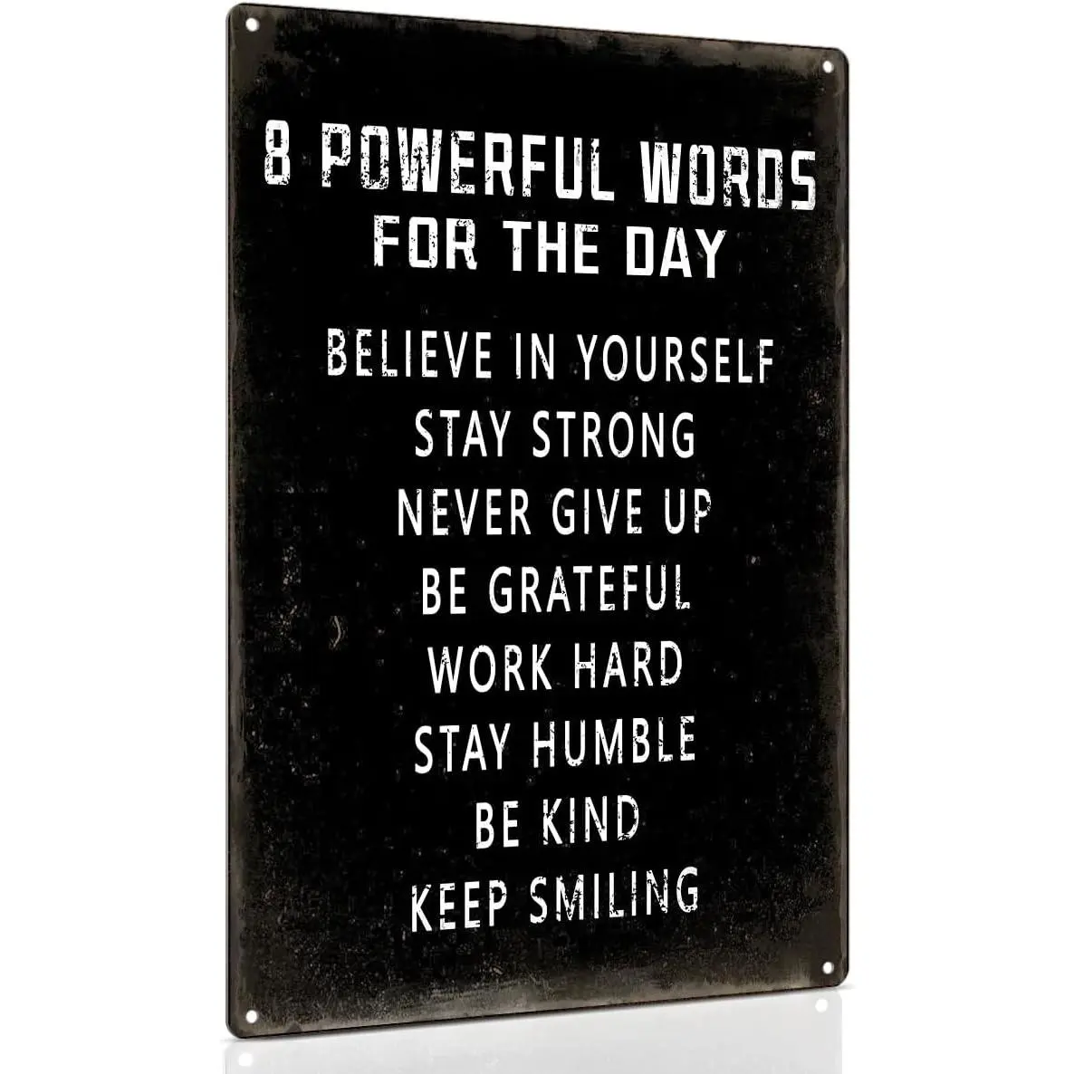 Inspirational Metal Plaque Wall Art Sign, 8x12in Alternative Home Sign - Motivational/Affirmational Quote Decor for Living Room, Boys Room - Ideal Home Supplies Gift for Posters & Prints Collection, Boys Room Decor