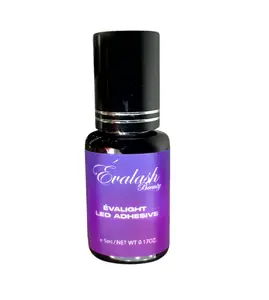 EVALASH BEAUTY- LED adhesive for lash extensions- clear adhesive- cures out fumes - good for sensitive eyes