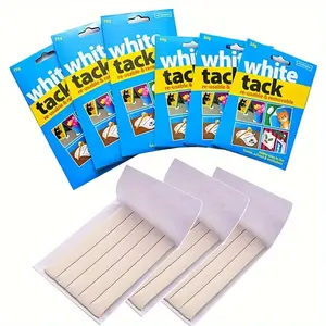 2-Pack White Tack - Reusable, Wall-Safe & Non-Toxic Removable Sticky Adhesive Putty for Posters, Photo Frames & Decorations