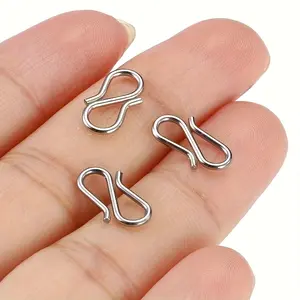 20/30/40pcs Stainless Steel S-shaped Hook Connector, Used for Jewelry Production, Bracelet Necklace Production Accessories