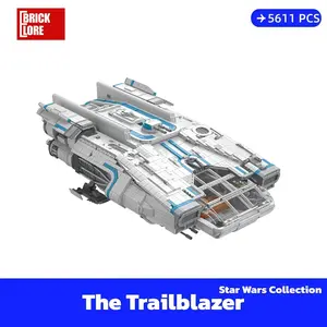 BrickLORE Trailblazer Spacecraft Outlaws Assembly Bricks Building Blocks Set, 5611 PCS Large Collectible Creative Building Blocks Spaceship Model Kit with Gift Box (SHIP FREE)
