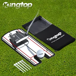 KINGTOP Golf Putting Alignment Mirror - Precision Putting Trainer for Sweet Spot Training, Portable with Carry Bag for Indoor & Outdoor Practice