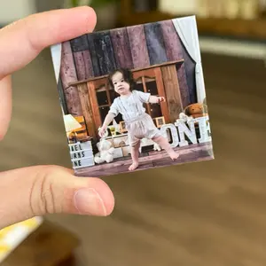 Personalized 2x2 Inch Photo Magnets - Custom Printed Keepsakes for Fridge, Office, Locker & More - Perfect for Wedding Favors, Baby Announcements & Graduation Gifts Decor