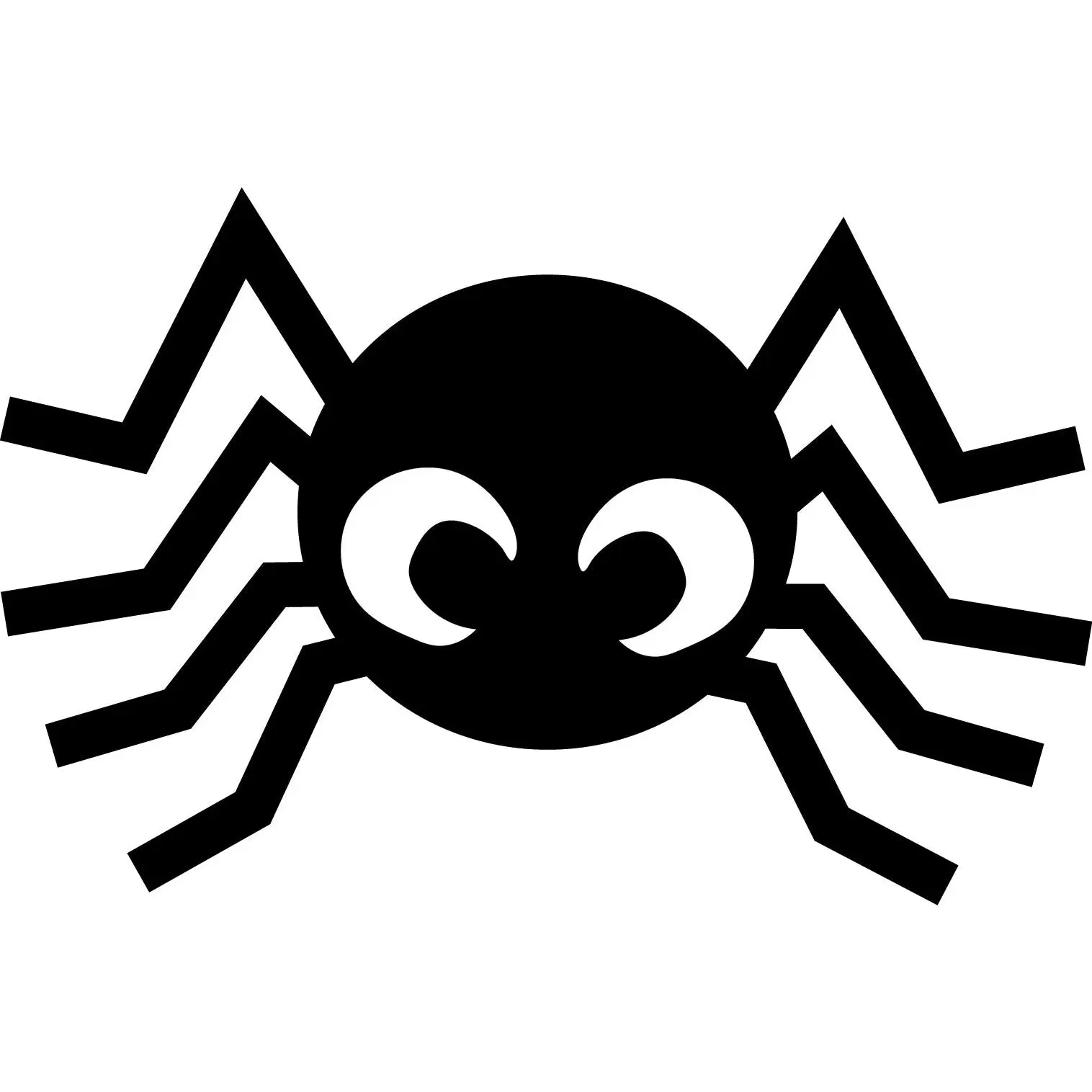 SHAPES ETC. Large Single-Color Cut-Out Spiders, 31 Sheets 5.5in x 5.5in Acid-Free Durable Construction Paper, Spooky Halloween Home Decor & Craft Supplies