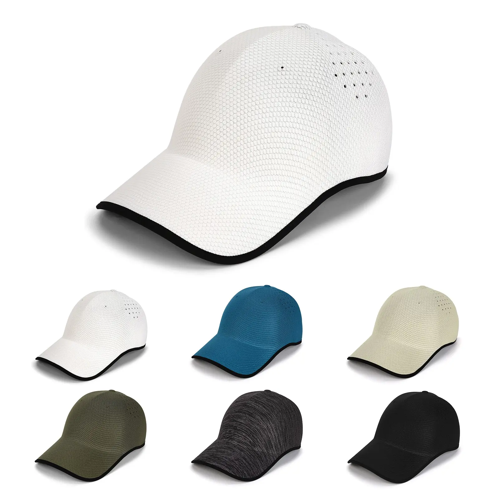 Unisex Casual Hat, Breathable & Sweat-Wicking, Ponytail Friendly, Reinforced Stitching, Durable, Adjustable Size, Foldable Smaller Than a Phone, Adjustable Cap