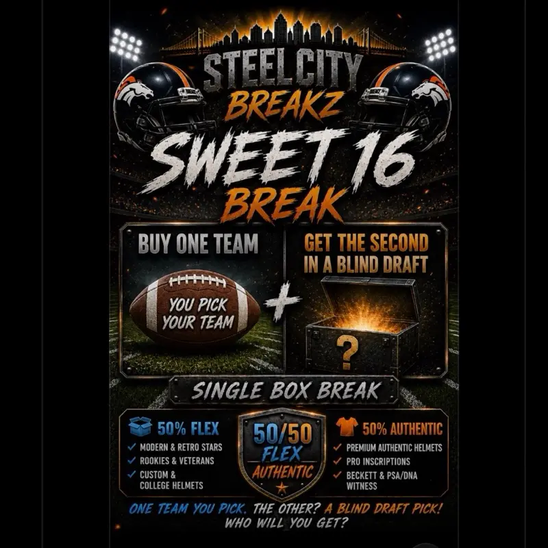 Sweet 16 - 50/50 FLEX/Authentic Helmet Break