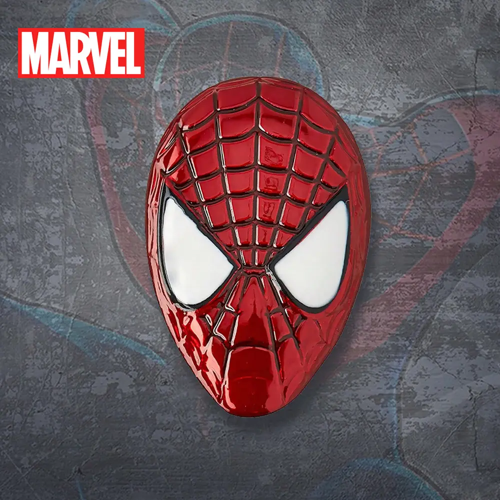 1PC Marvel Officially Licensed Comic Character Lapel Pin Spider-Man Captain America Avengers Thor Punisher Premium Colored Pewter Brooch for Clothes Bags Scarves Fashion Accessory Gift Collectible Pins