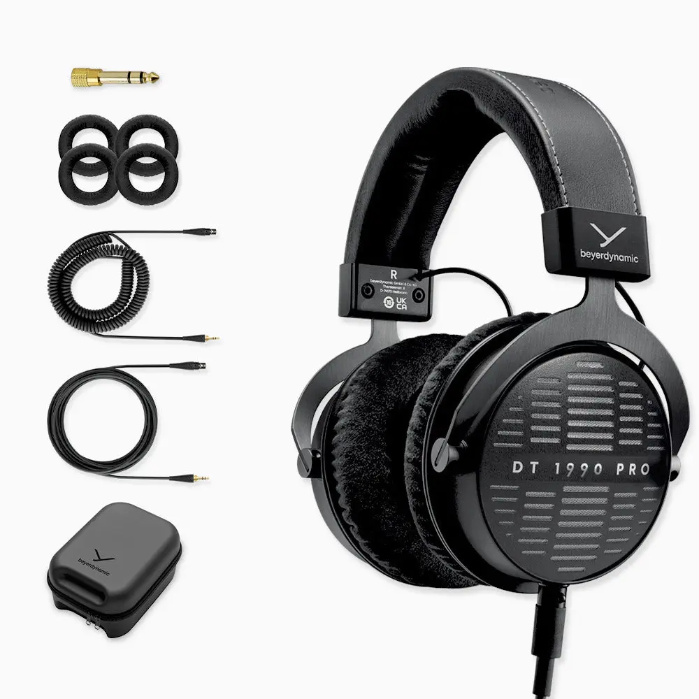 Beyerdynamic DT 1990 Pro MKII Open-back Studio Headphones for Mixing (Black), Cable, Steel