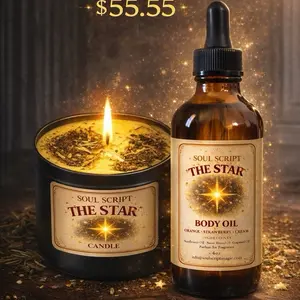 The STAR candle and body oil bundle The STAR candle and body oil bundle