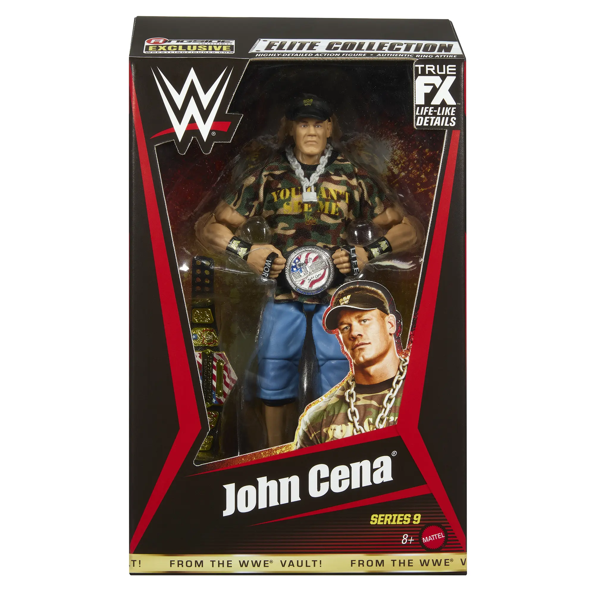 John Cena (Word Life) - WWE From the Vault Ringside Exclusive Series 9 Mattel WWE Toy Wrestling Action Figure