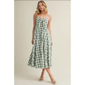 Green Gingham Dress