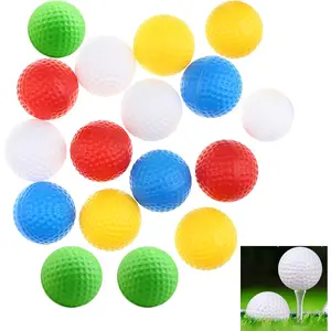 Practice Golf Balls 24/40 Pack Plastic Golf Balls Colored Golf Practice Balls for Backyard, 41mm Training Balls Realistic Feel Golf Accessories for Men Women Golf Party Decorations Indoor Outdoor
