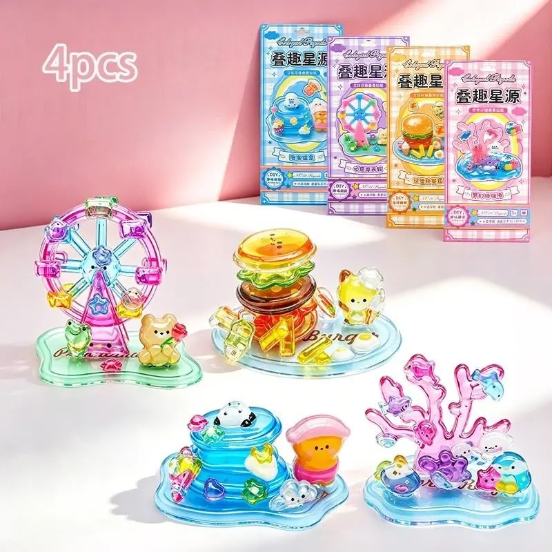 3D Crystal Relief Stackable Stickers, Cartoon Animal Embossed Stickers, Kids DIY Handmade Mini Decor Accessories, Fun Craft Supplies, Funny Stickers, Textured Stickers, Scrapbooking Stickers, Scrapbook Accessory, Sticker Collage Pack